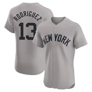 Alex Rodriguez New York Yankees Elite Road Jersey - Gray