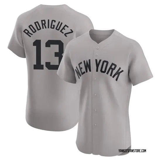 Alex Rodriguez New York Yankees Elite Road Jersey - Gray