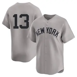 Alex Rodriguez New York Yankees Limited Away 2nd Jersey - Gray