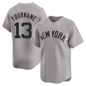 Alex Rodriguez New York Yankees Limited Away Jersey - Gray