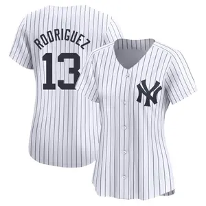 Alex Rodriguez New York Yankees Women's Limited Yankee Home Jersey - White
