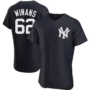 Allan Winans New York Yankees Authentic Alternate Jersey - Navy