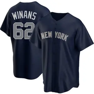 Allan Winans New York Yankees Replica Alternate Jersey - Navy