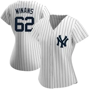 Allan Winans New York Yankees Women's Authentic Home Name Jersey - White
