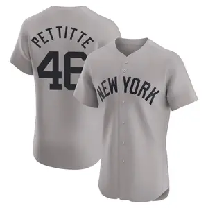 Andy Pettitte New York Yankees Elite Road Jersey - Gray