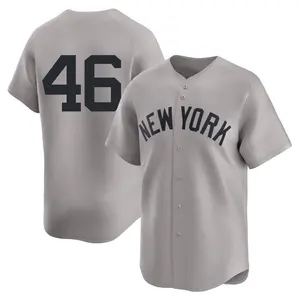 Andy Pettitte New York Yankees Limited Away 2nd Jersey - Gray