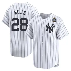 Austin Wells New York Yankees Youth Limited Yankee Home 2024 World Series Jersey - White