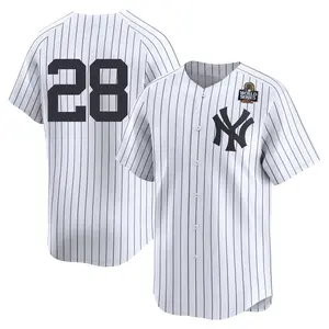 Austin Wells New York Yankees Youth Limited Yankee Home 2nd 2024 World Series Jersey - White