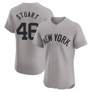 Baron Stuart New York Yankees Elite Road Jersey - Gray