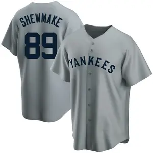 Braden Shewmake New York Yankees Youth Replica Road Cooperstown Collection Jersey - Gray