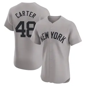 Chris Carter New York Yankees Elite Road Jersey - Gray