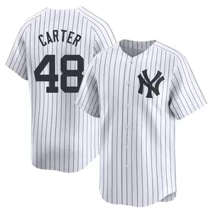 Chris Carter New York Yankees Limited Yankee Home Jersey - White