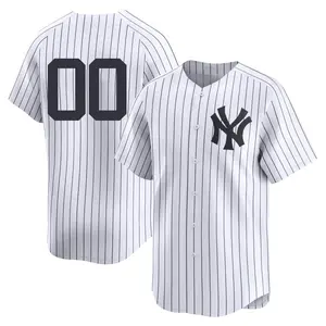 Custom New York Yankees Limited Yankee Home 2nd Jersey - White