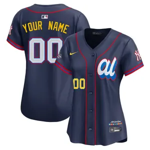 Custom New York Yankees Women's Limited American League 2025 All-Star Edition Jersey - Navy