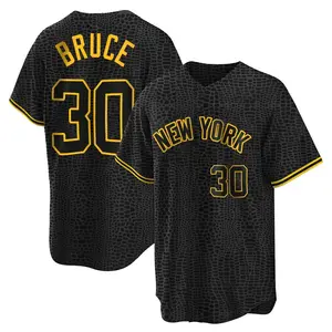 Jay Bruce New York Yankees Youth Replica Snake Skin City Jersey - Black