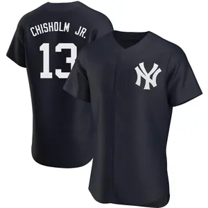 Jazz Chisholm Jr. New York Yankees Authentic Alternate Jersey - Navy