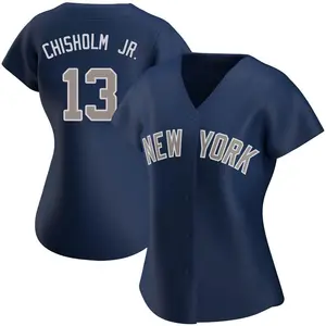Jazz Chisholm Jr. New York Yankees Women's Replica Alternate Jersey - Navy