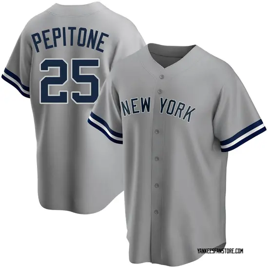 Joe Pepitone New York Yankees Replica Road Name Jersey - Gray