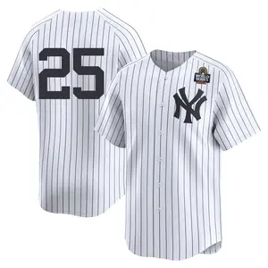 Joe Pepitone New York Yankees Youth Limited Yankee Home 2nd 2024 World Series Jersey - White