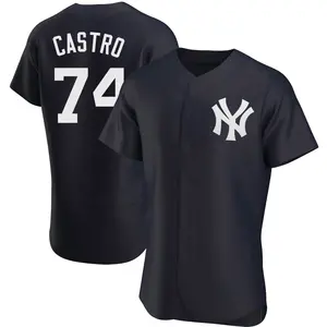 Kervin Castro New York Yankees Authentic Alternate Jersey - Navy