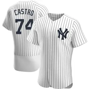 Kervin Castro New York Yankees Authentic Home Jersey - White