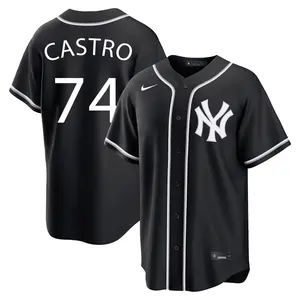 Kervin Castro New York Yankees Replica Fashion Out Jersey - Black