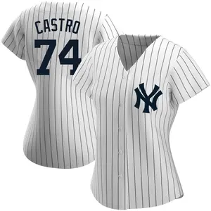 Kervin Castro New York Yankees Women's Authentic Home Name Jersey - White