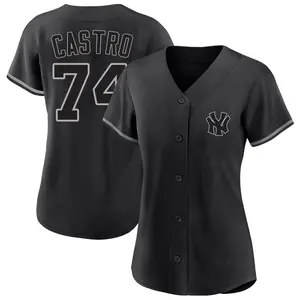Kervin Castro New York Yankees Women's Replica Fashion Jersey - Black