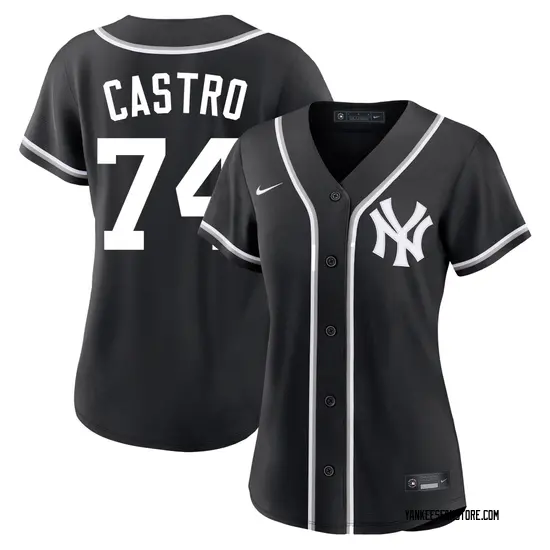 Kervin Castro New York Yankees Women's Replica Fashion Out Jersey - Black