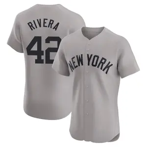 Mariano Rivera New York Yankees Elite Road Jersey - Gray