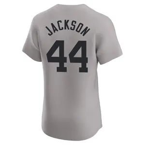 Reggie Jackson New York Yankees Elite Road Jersey - Gray