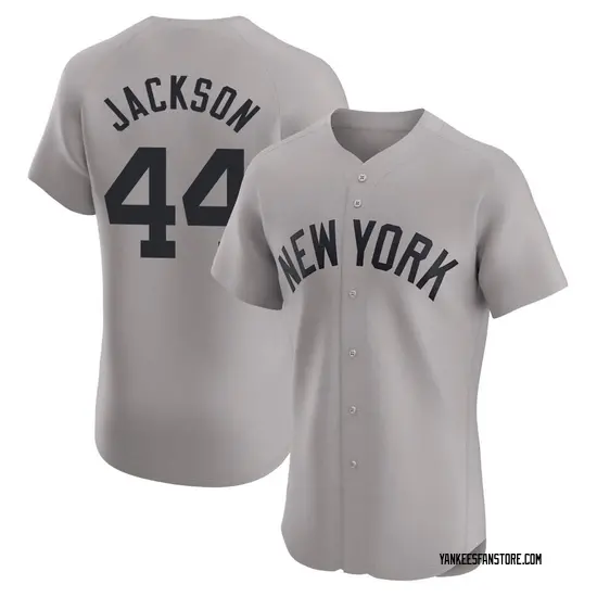 Reggie Jackson New York Yankees Elite Road Jersey - Gray