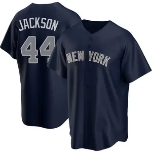 Reggie Jackson New York Yankees Youth Replica Alternate Jersey - Navy