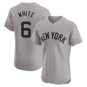 Roy White New York Yankees Elite Gray Road Jersey - White