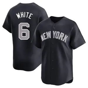 Roy White New York Yankees Youth Limited Navy Alternate Jersey - White